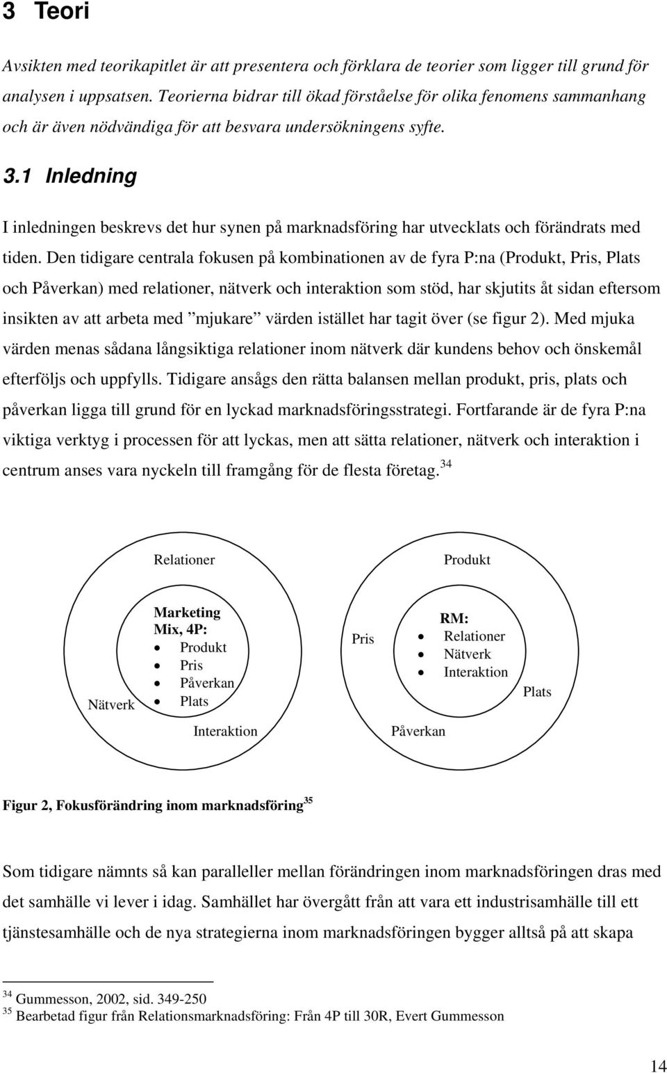 1 Inledning I inledningen beskrevs det hur synen på marknadsföring har utvecklats och förändrats med tiden.