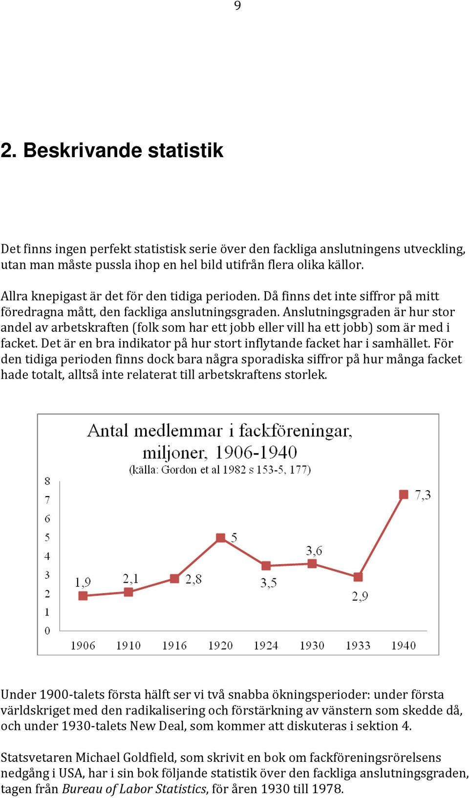 Anslutningsgraden är hur stor andel av arbetskraften (folk som har ett jobb eller vill ha ett jobb) som är med i facket. Det är en bra indikator på hur stort inflytande facket har i samhället.