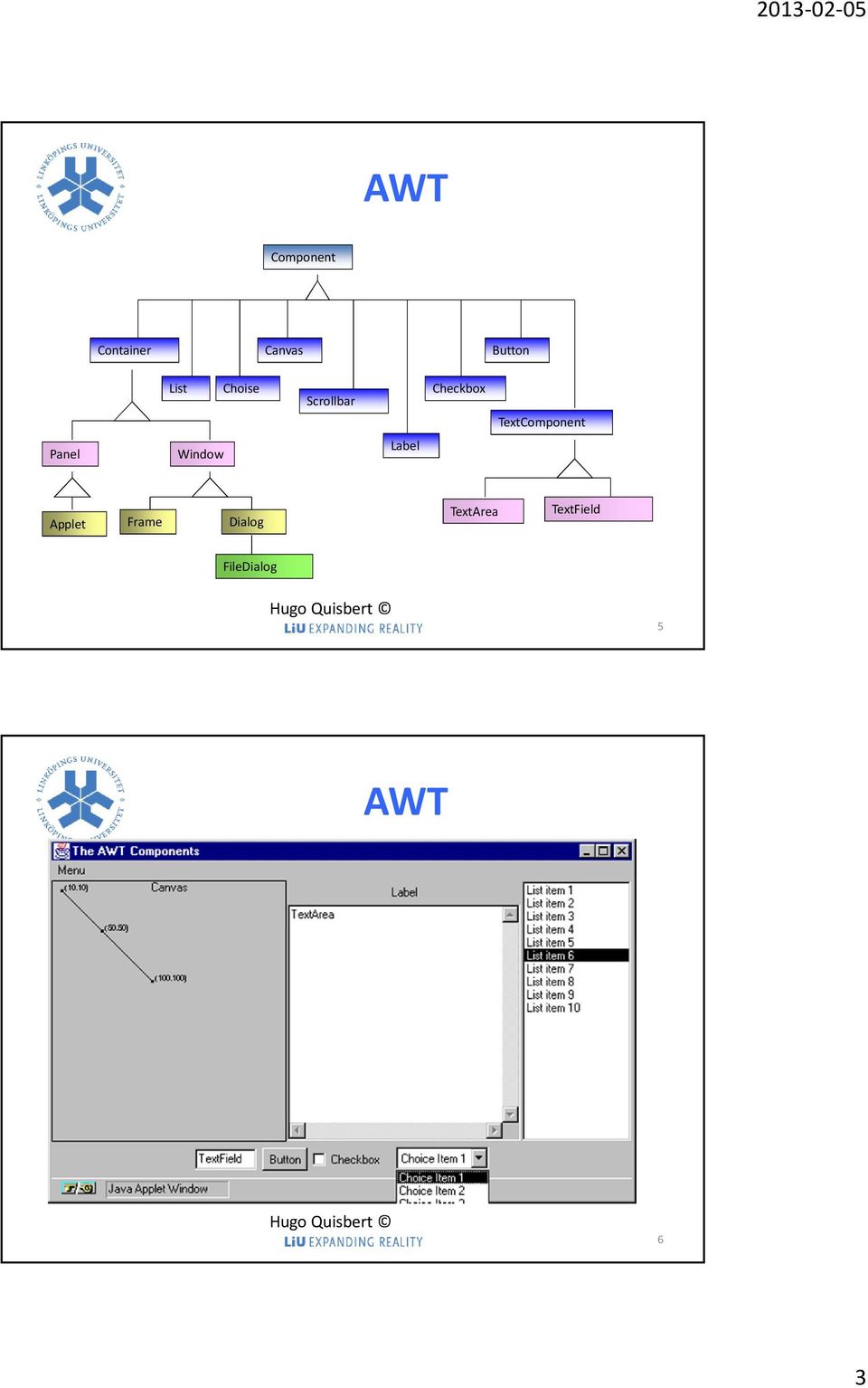 TextComponent Panel Window Label