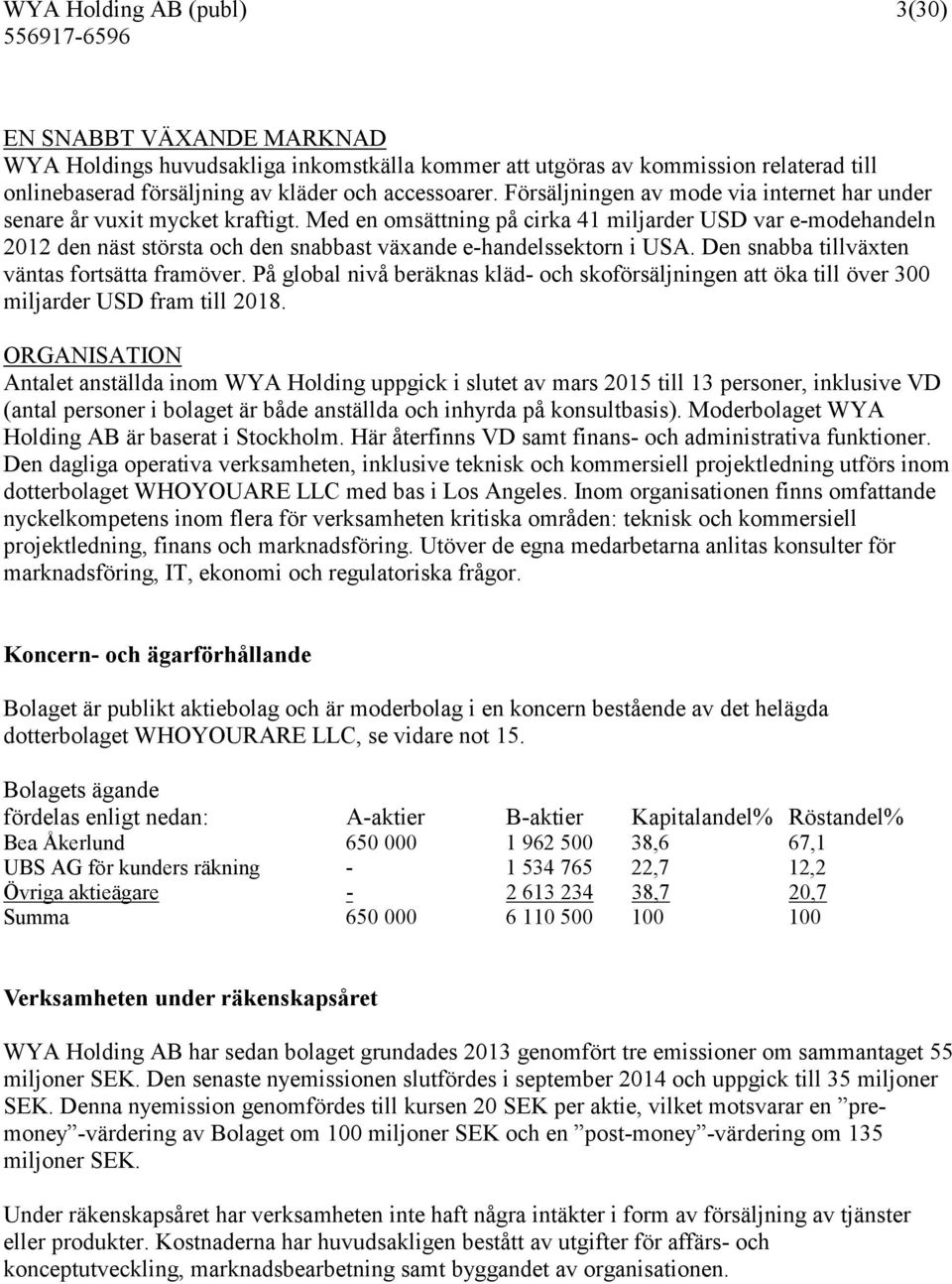 Med en omsättning på cirka 41 miljarder USD var e-modehandeln 2012 den näst största och den snabbast växande e-handelssektorn i USA. Den snabba tillväxten väntas fortsätta framöver.