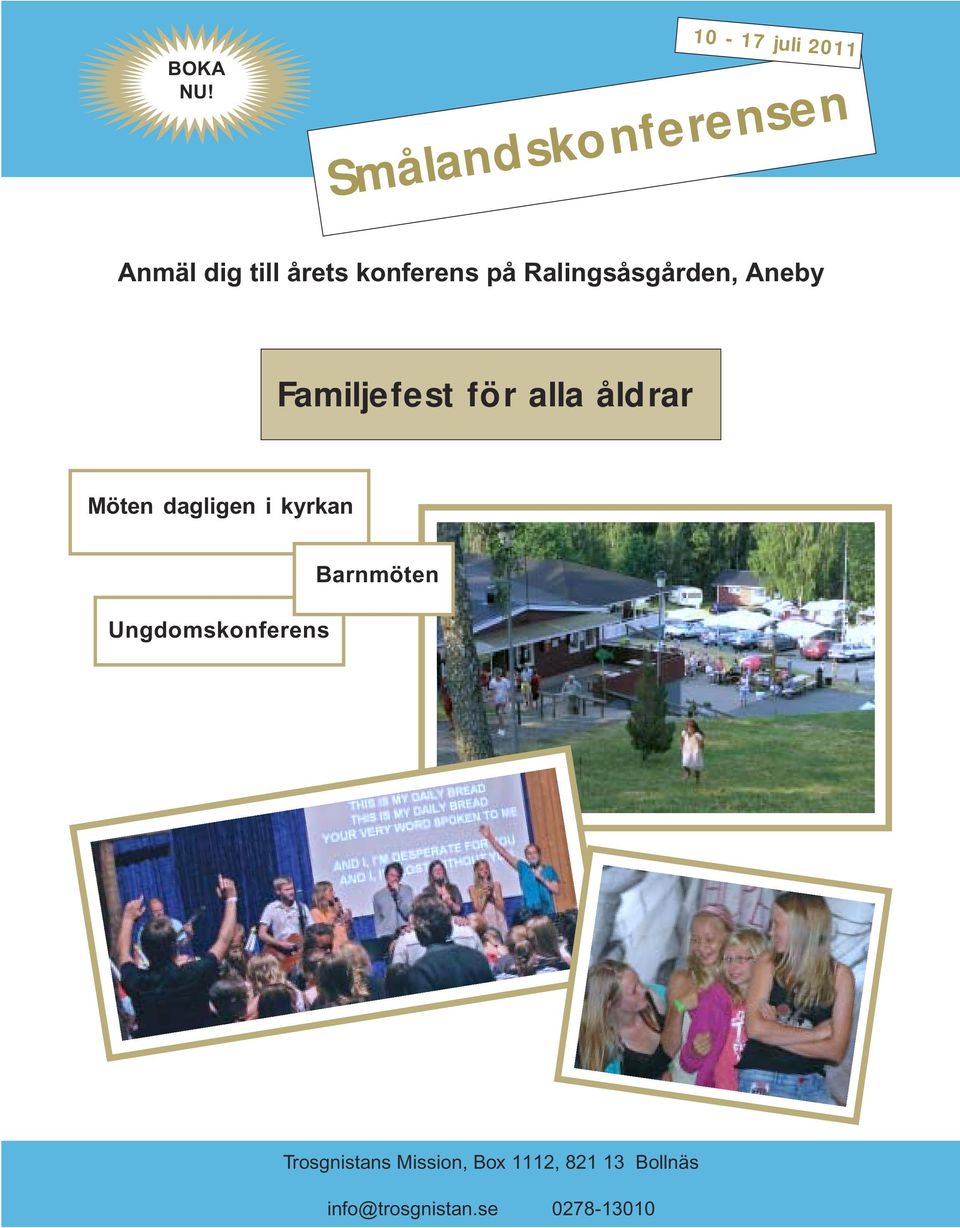 konferens på Ralingsåsgården, Aneby Familjefest för alla åldrar