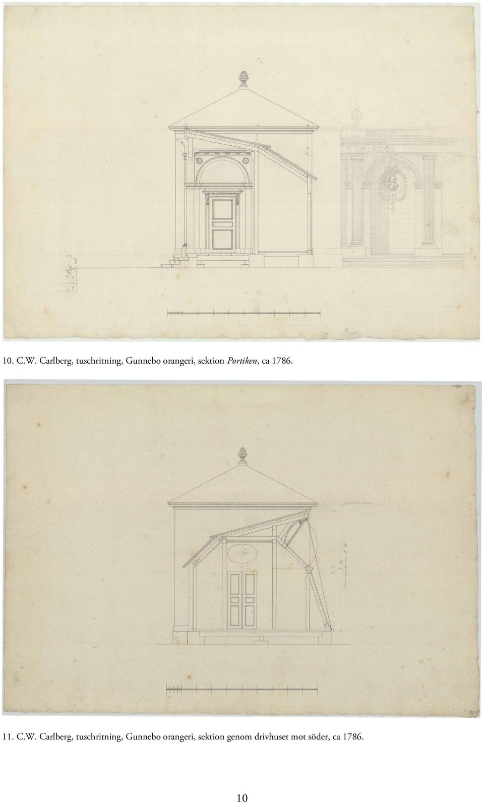 sektion Portiken, ca 1786. 11. C.W.