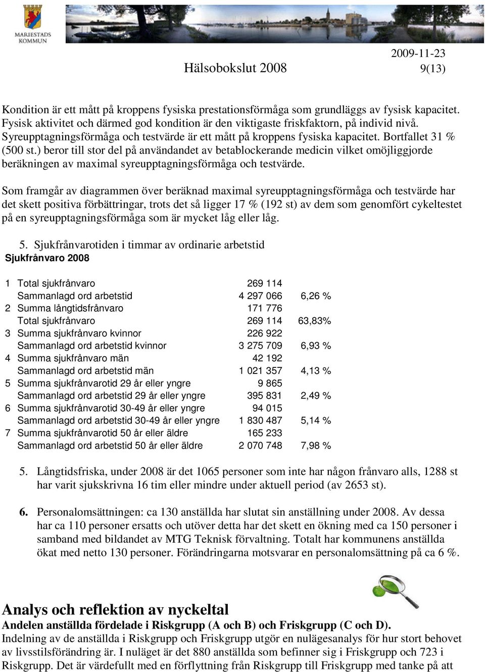 ) beror till stor del på användandet av betablockerande medicin vilket omöjliggjorde beräkningen av maximal syreupptagningsförmåga och testvärde.