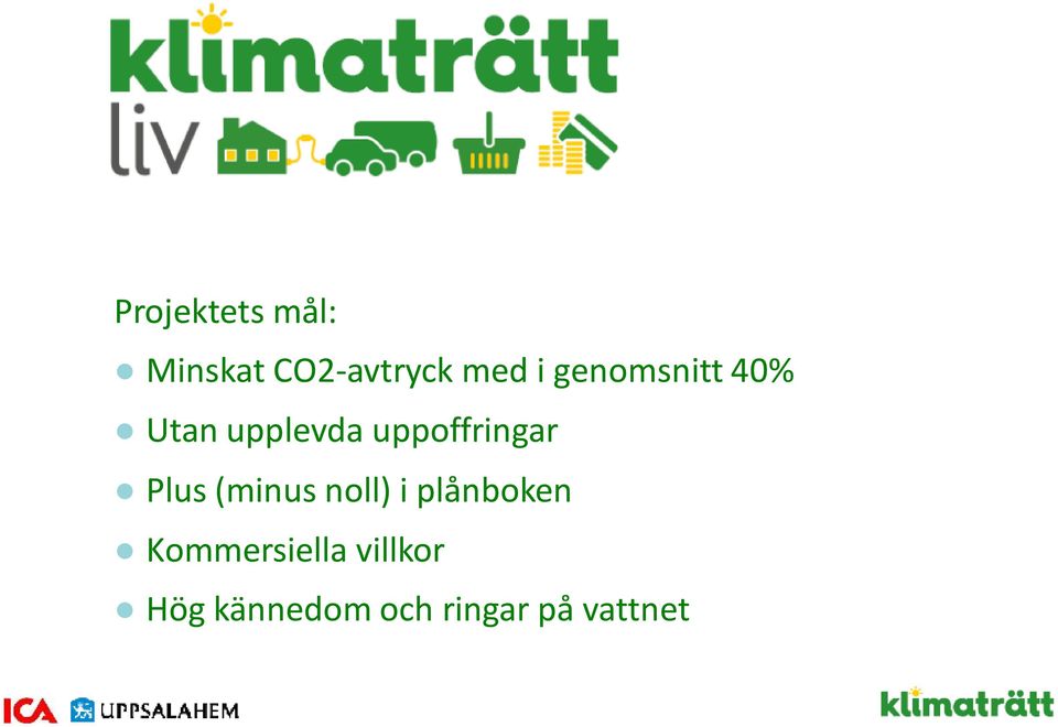 Plus (minus noll) i plånboken Kommersiella