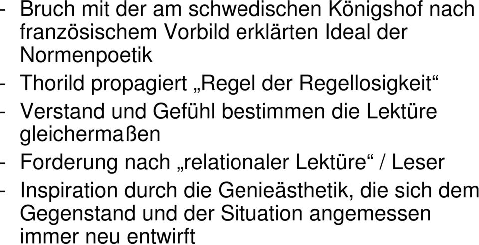 die Lektüre gleichermaßen - Forderung nach relationaler Lektüre / Leser - Inspiration