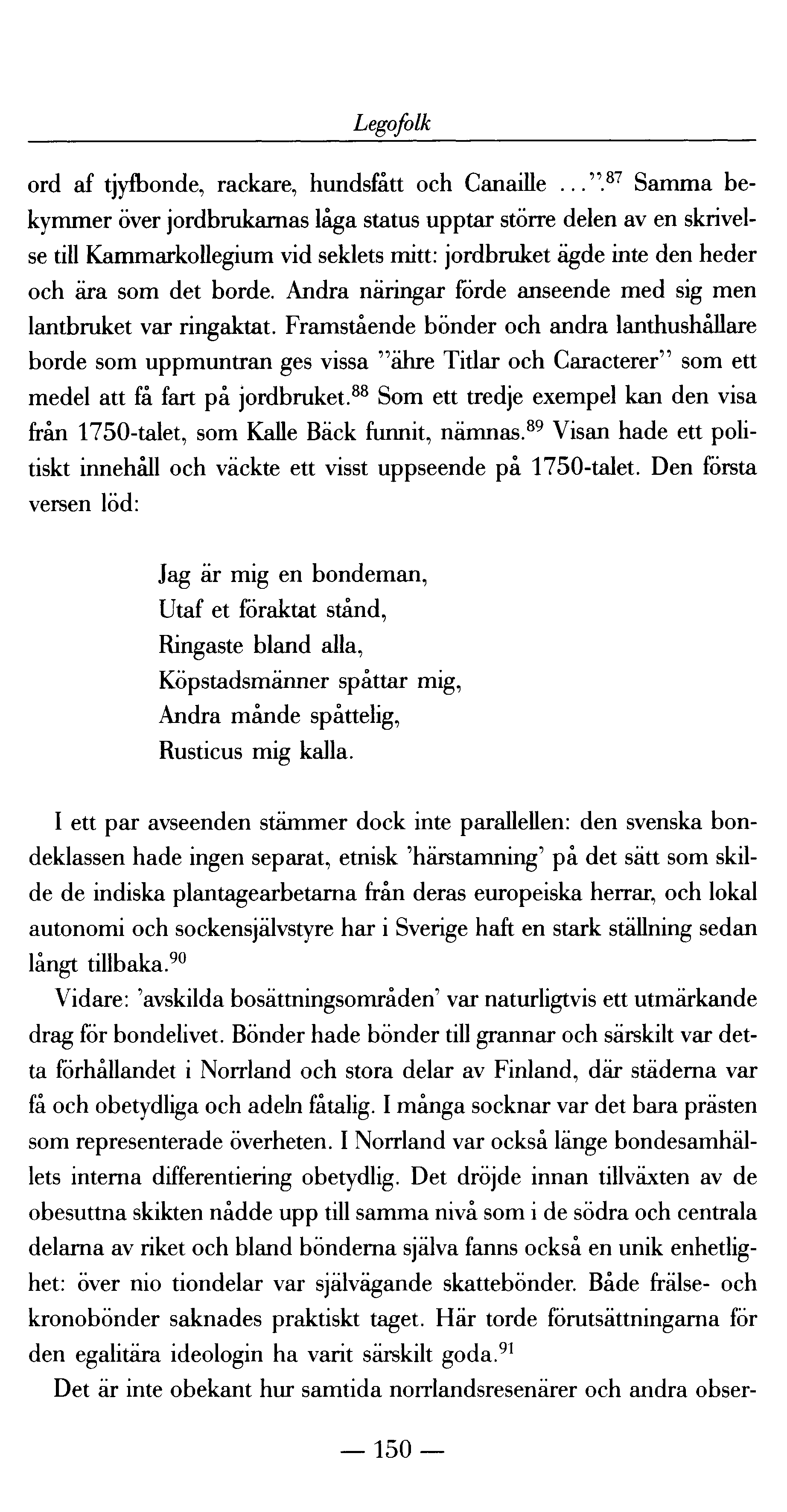 Legofolk ord af tjyfbonde, rackare, hundsfått och Canaille...".