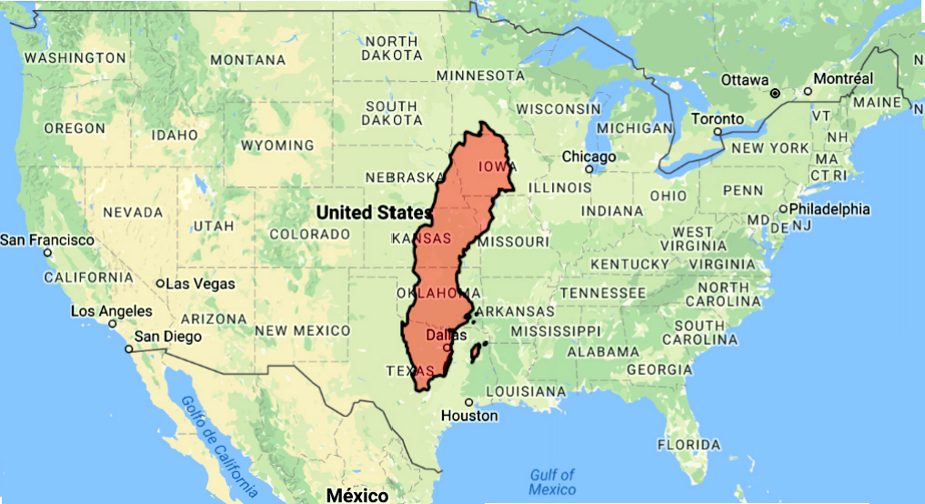 Sveriges storlek i jämförelse med USA s. Sverige: Yta: 450 295 Km 2 Invånare: ca 10 miljoner.