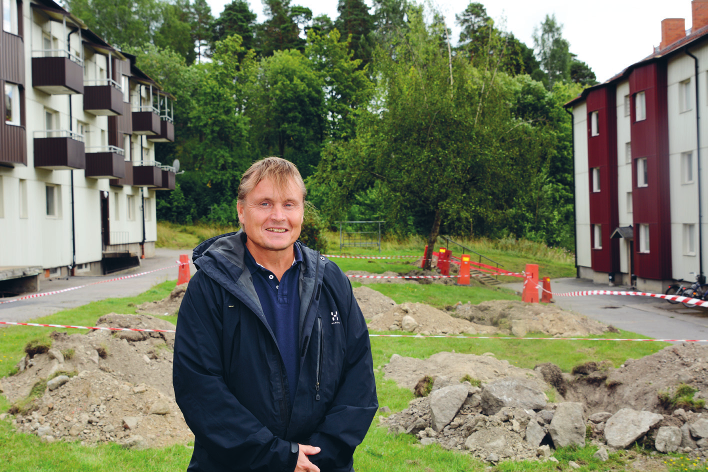 BORRHÅLSFYND BANAR VÄG FÖR ENERGI- BESPARINGAR OCH MINSKAD MILJÖPÅVERKAN På Djurgårdsvägen 4-6 har Vallonbygdens tekniker funnit gamla energiborrhål från 1990-talet.