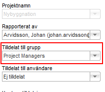 Massuppdatera ärendetyp Det går att uppdatera ärendetyp för flera ärenden i taget. Funktionen är tillagd i befintlig massuppdatering och är tillgänglig på projektnivån.