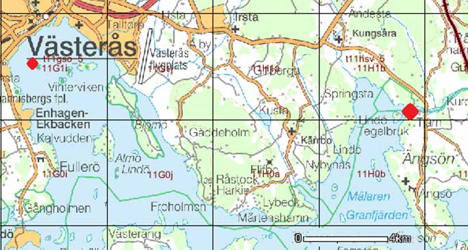 Provtagningsområden JP Sedimentkonsult, Sedimentundersökningar, SGI undersökningar Referensområde Referensområde IVL- Biologisk-kemisk karakterisering av framtida