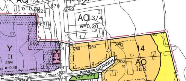 1-14 Utvidgning och ändring av Bosund detaljplan Detaljplanen berör kvarter 4, 7, 9, 10, 11, 13 och 14 samt område för allmän väg. Godkänd av kommunfullmäktige 30.5.2012. Bild 14.