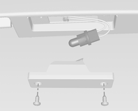 Bilvård 181 Högt mittmonterat bromsljus <Typ av lampa> 5. Sätt i en ny glödlampa. 6. Sätt tillbaka lamphuset. <LED> Låt en verkstad utföra lampbyte. 1. Öppna bakluckan. 2.