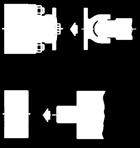 Kraftuttagens beteckningar: Den sista positionen i kraftuttagens beteckning, d.v.s. bokstaven b eller c definierar drivningssättet.
