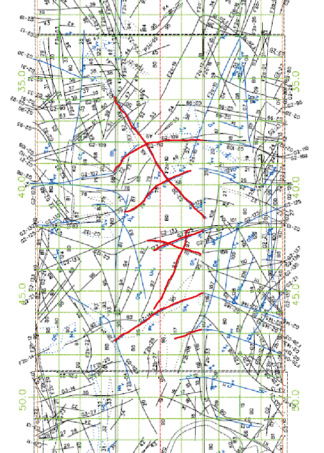 the first characterisation conducted in Section B5.5 can be used for comparing the seepage before and after the total post-excavation grouting of this section.