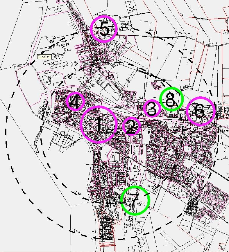 Handelslägen i Höganäs Kartans handelslägen 1, 2 och 4 utgör idag handelsområde City Även handelsläget 3 är att betrakta som sammanhängande med dagens city, en utökning med handel nor om väg 112 (8)