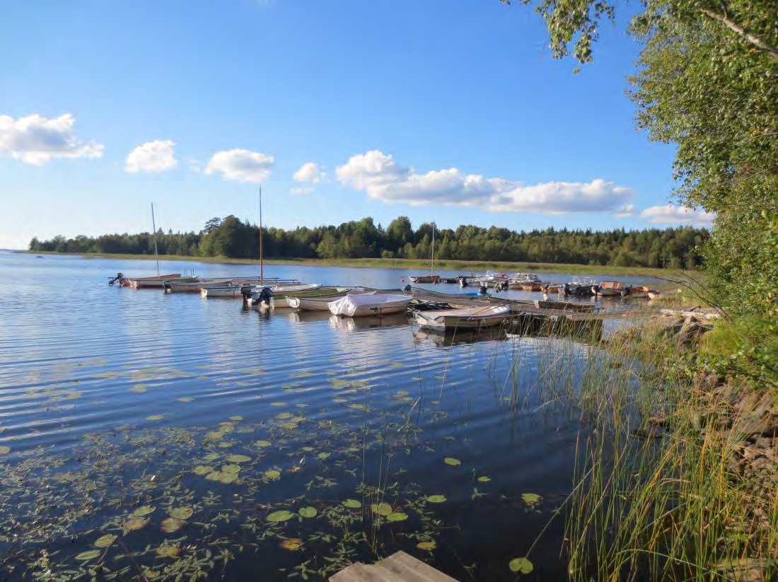 7 Småbåtshamnen i Knipphammarsviken (Bild: Nerikes Brandkår). 8. Slutsatser En man i 60-års åldern badar tillsammans med en vän vid Knipphammarsvikens småbåtshamn.