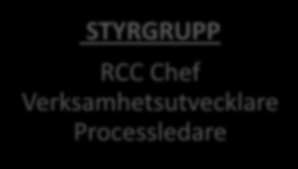 RCC Jämlik vård/processledare STYRGRUPP RCC Chef Verksamhetsutvecklare