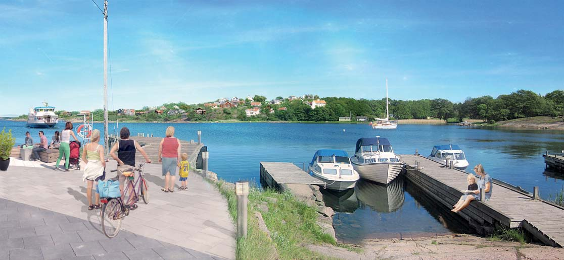 TJURKÖ Tjurkö ligger söder om Trossö och nås genom broförbindelse från Sturkö.