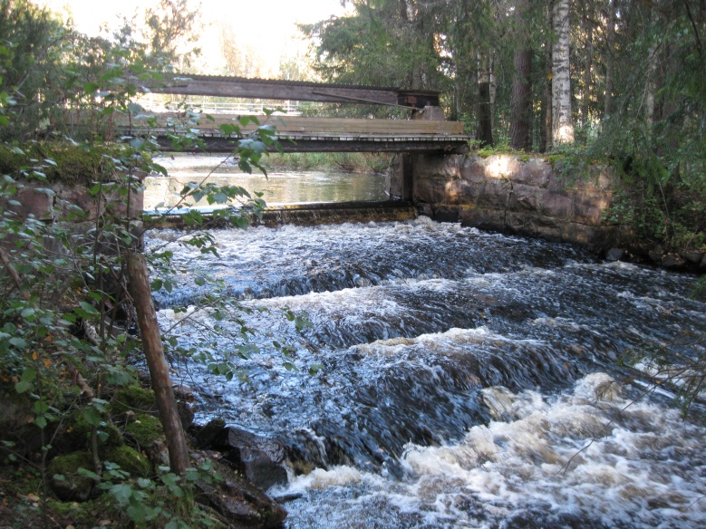 5.3 Kräggån Projektgruppens bedömning utifrån bilder på den damm som finns långt ner i Kräggån är att det med enkla åtgärder kan göras passerbart för fisk, se bild 3.