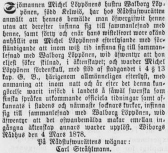 108 MinnaNakari Tabell(6:Namnfraserförfrånskildakvinnorinäringsanmälningar.( Namnfrastyp% 1880% 1888% 1908% Summa% 6m.FÖN+FN+t 1 1 ex.eva%kristina%adler%frånskild%handlandehustru(1880) 6u.