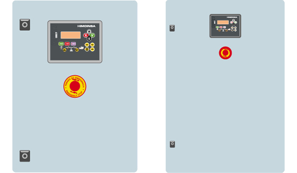 KONTROLLPANELSMODELL M5 Digital manuell autostart kontrollpanel och termiskt magnetskydd (enligt spänning och fas) och differential med CEM7.