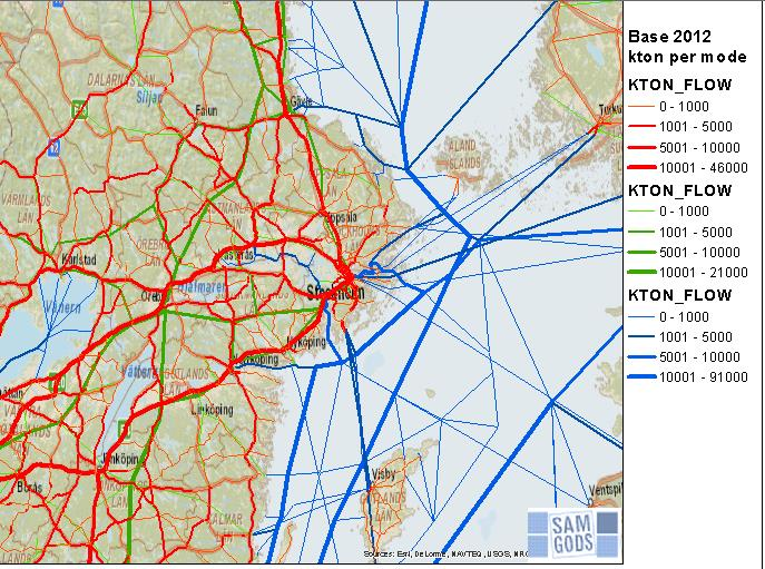 Den växande transittrafiken i Stockholm-Mälarregionen - till och från framför allt norra Sverige, Göteborg, Skåne, Finland och Baltikum - belastar såväl vägsystemet, främst E4, E18, E20, E22 och rv