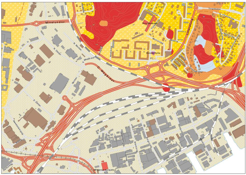 Övriga broar över Hjalmar Brantingsgatan och i Ringömotet Inga åtgärder för övriga broars konstruktion är planerade i detta projekt. 4.11.2.