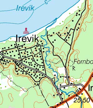 Bild 14. Öring av olika årsklasser dominerade vid lokalen Appelqvist. Lokal Appelqvist Figur 22. Kartbild över nedre delen av Ireån.