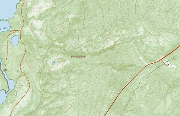 Eländesgraven, Idre Läge: Dalarnas län och landskap, Älvdalens k:n, Idre fg. Eländesgraven, mellan Hällsjön och Grundagssätern, ca 22 km norr om Idre. Koordinater i rikets nät, N 6886000, O 1337000.