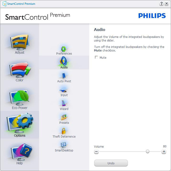 3. Bildoptimering tas SmartControl Premium bort från högerklicksmenyn. Enable Task Tray (Aktivera ikon i aktivitetsfältet) är vald (på) som standard.