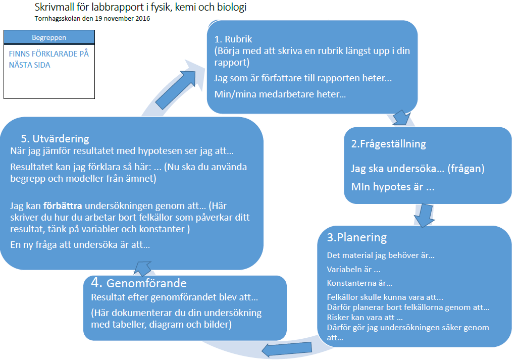 Mål 2.1-2.6 En egen undersökning med naturvetenskaplig arbetsmetod Syfte: Du ska genomföra en undersökning med naturvetenskaplig arbetsmetod. Du skall redovisa den i en laborationsrapport.