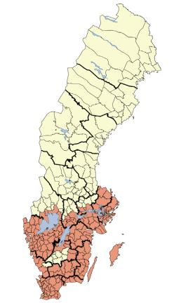 Figur 9. Befintligt underlag delsträcka 6, Finsta för korridor 6.1 (norra korridoren) och 6.2 (södra korridoren). 3.4.