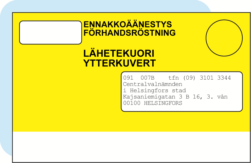 27 Det är skäl att valförrättaren kontrollerar att såväl valkuvertet som ytterkuvertet är väl tillslutet.