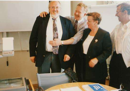 Årsmöte i Stenungsund 1993 Karin Bryner och Martin Brännström