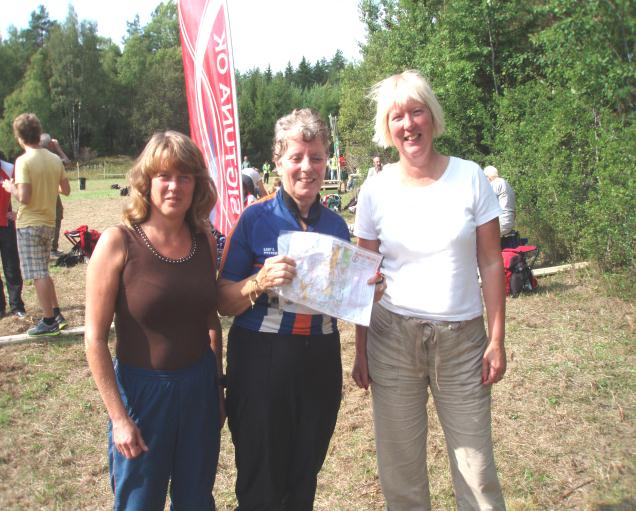 Överst: några gympatjejer, Elke, Rosmarie, Anna, Karin, Elin och Gunda