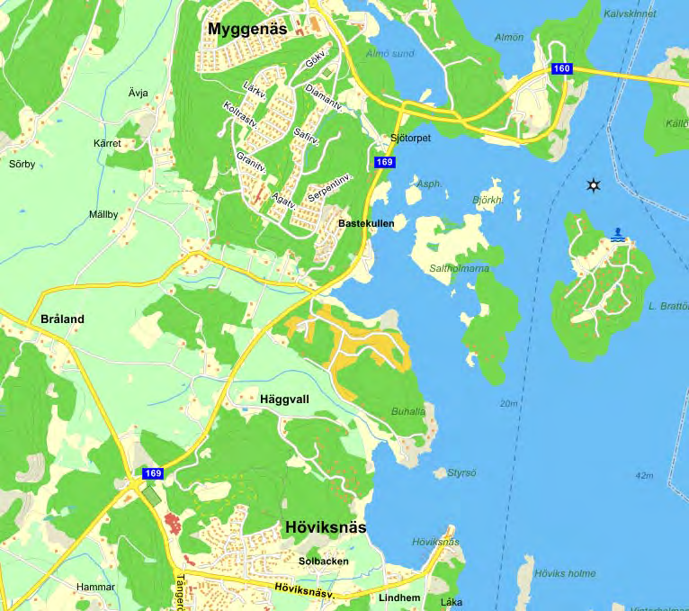 Utredningsområde Influensområde Figur 1.2 Förstudieområde med omgivningar 1.