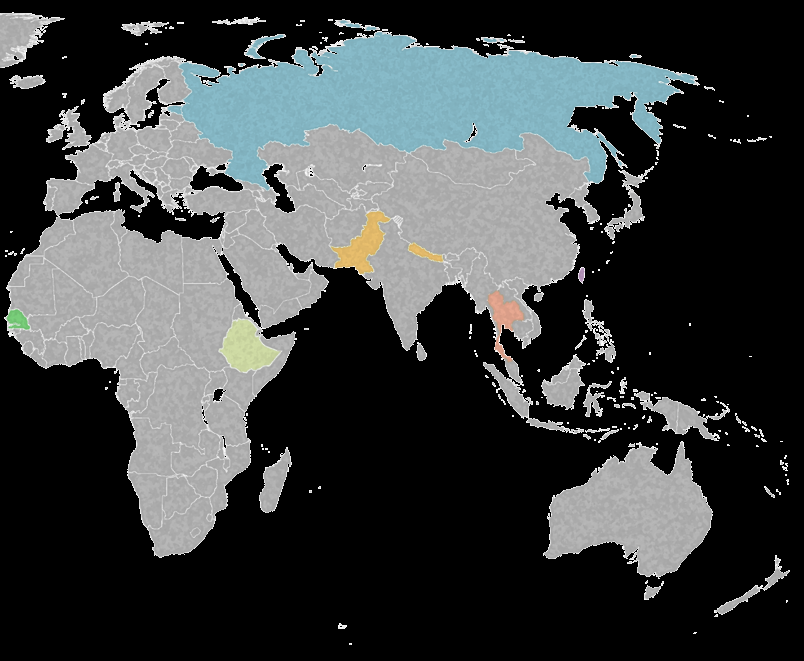 Årsrapport 2014 ESTLAND RYSSLAND FRANKRIKE PALESTINA MAURETANIEN SENEGAL ANGOLA NAMIBIA ETIOPIEN TANZANIA MALAWI ZIMBABWE BOTSWANA SYDAFRIKA ISRAEL JORDANIEN PAKISTAN NEPAL MYANMAR HONG KONG LAOS