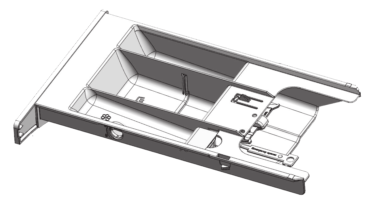 Dispenser 1 2 3 4 5 A B SV 6 C 1. Förtvätt 2. Huvudtvätt med flytande tvättmedel. Använd skiljeväggen (A). 3. Huvudtvätt med pulvertvättmedel.