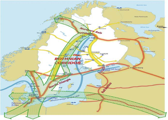 2. Etablering av två Gröna korridorer I samband med att regeringsuppdraget lämnades, pekades två Gröna Korridorer ut som projektet skulle arbeta med.