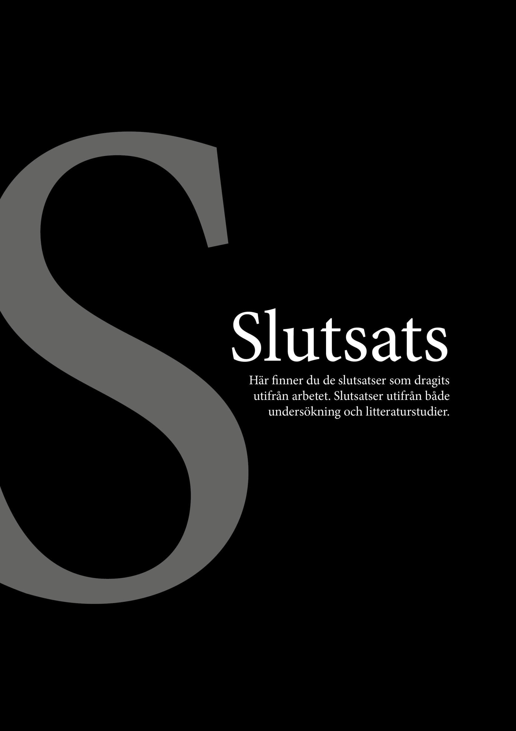 6. Slutsatser