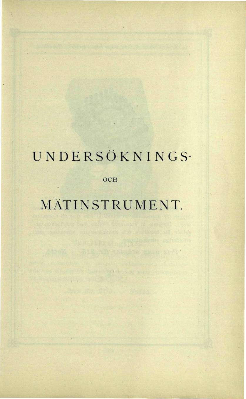 UNDERSÖKNINGS-