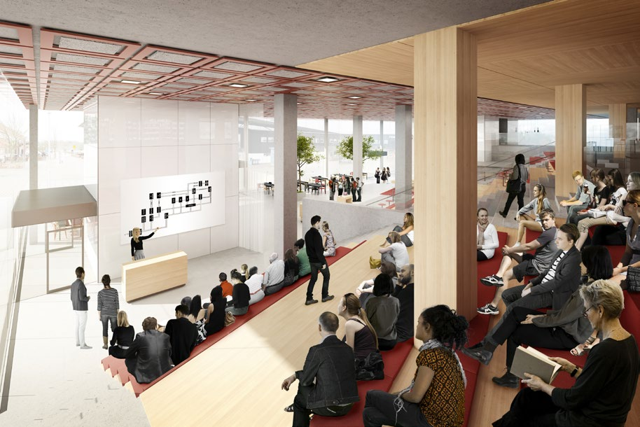 2.2 PROJEKTBESKRIVNING - ALLMÄN BESKRIVNING 2. Sittplatser för studier och mat med bra spanläge 3.