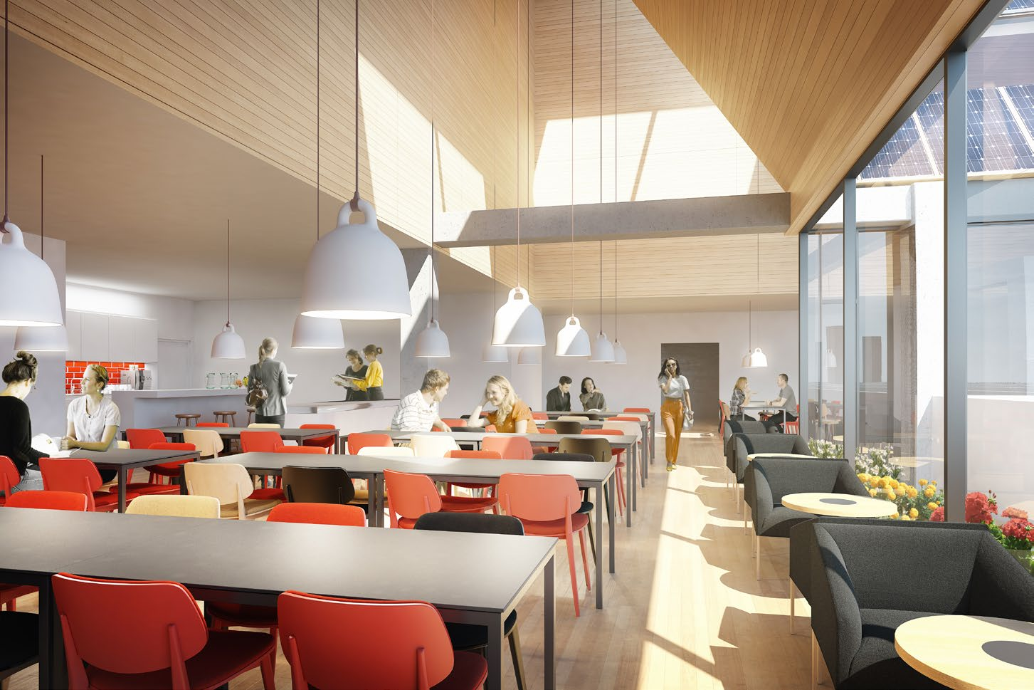 2.2 PROJEKTBESKRIVNING - ALLMÄN BESKRIVNING Plan 7 är ett renodlat kontorsplan för administrativ personal. Kontorslokalerna är utformade som storrumskontor med plats för 10 resp.