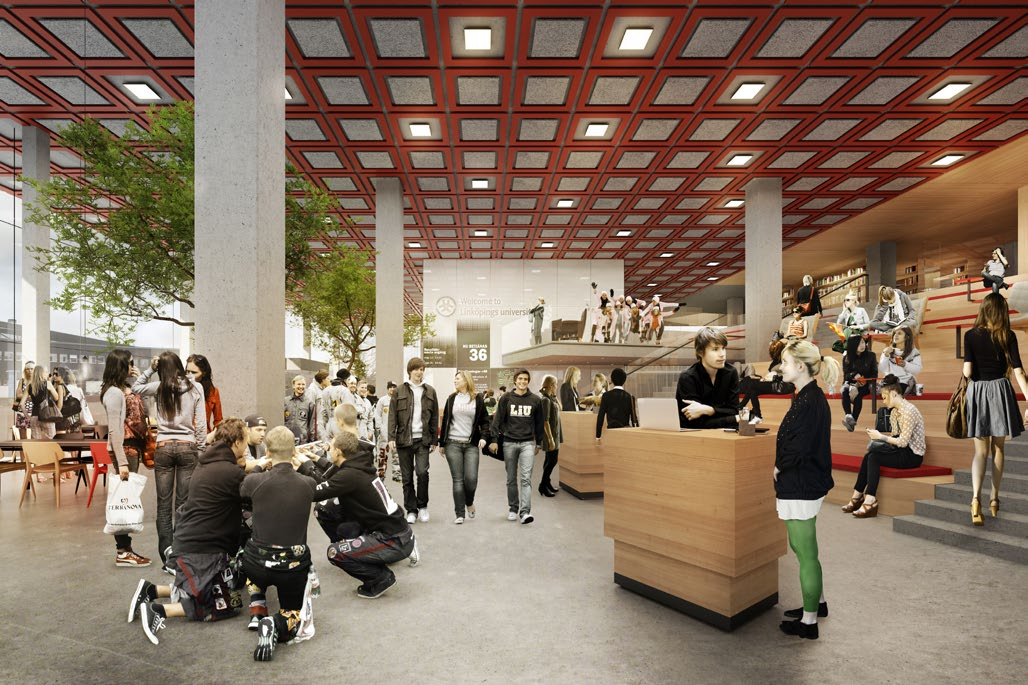2.3 PROJEKTBESKRIVNING - UTFORMNINGSSTRATEGIER 2.3 UTFORMNINGSSTRATEGIER 1. TA IN LANDSKAPET Campus Valla är, med sitt läge utanför staden, ett utpräglat campusuniversitet.