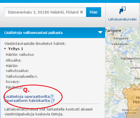 15 (18) P. i början av avsnittet gällande fasta bredbandsabnnemang i huvudmenyn för Bredband ch telefni i närmrådesvyn Q. i infrmatinsrutan till vänster m avsnittet Fel ch störningar i kartvyn 2.