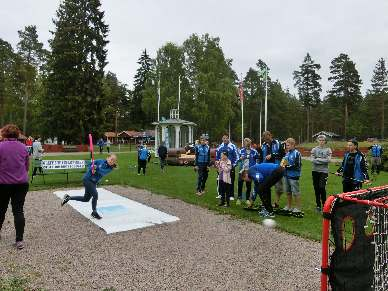 Några av spelarna från P01, som i år spelar i regionsserien. Stående fr v; Albin Hysing, Oliver Heed, Oskar Lundkvist och Viktor Eriksson. På knä fr v;, Hugo Notenboom och Gustav Häll.