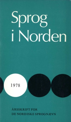 Sprog i Norden Titel: Forfatter: Kilde: URL: En svensk medicinsk språknämnd Bertil Molde Sprog i Norden, 1978, s. 51-53 http://ojs.statsbiblioteket.dk/index.