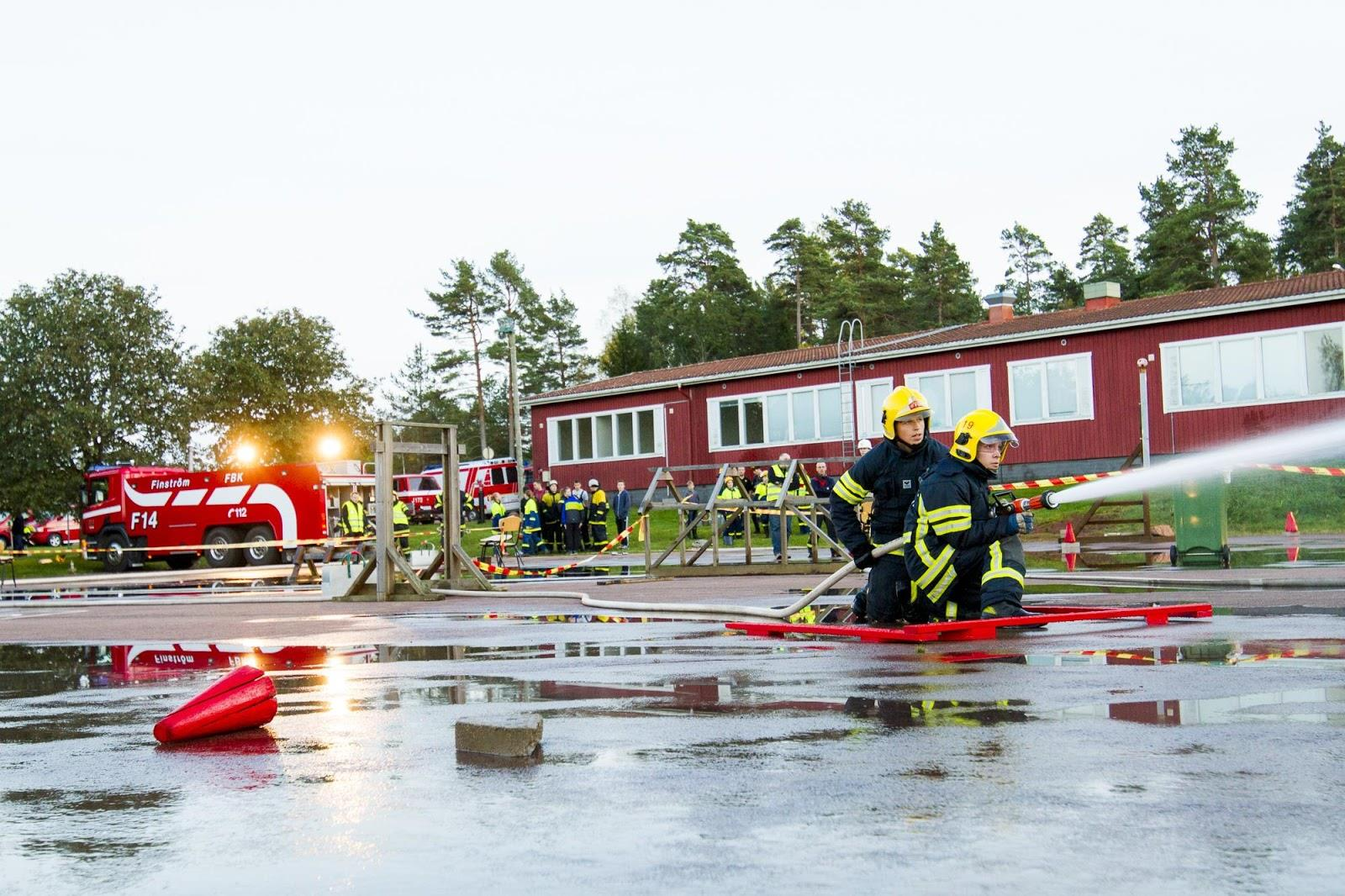 Jomala FBK s lag i redskapshanteringstävlingen.