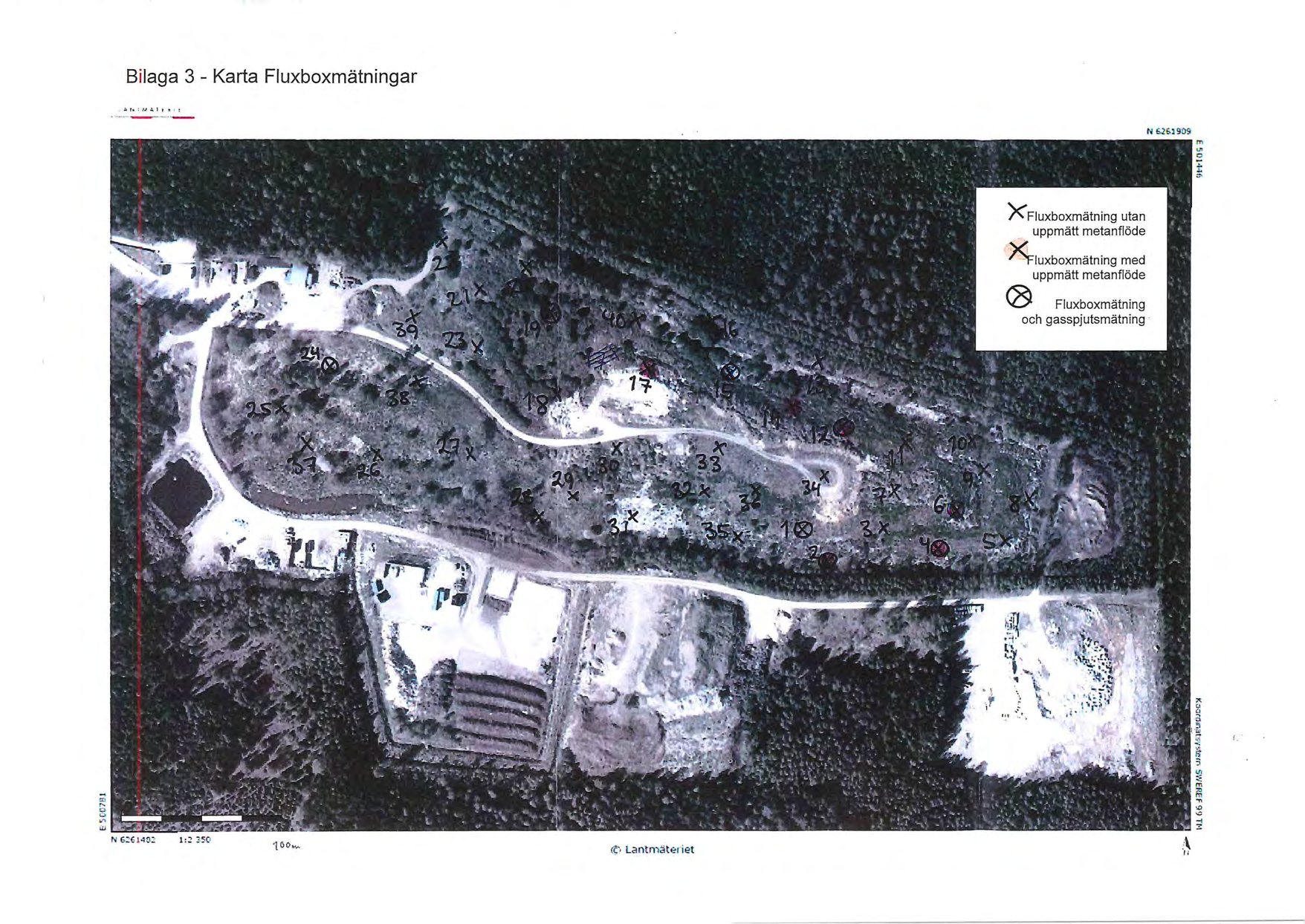 Bilaga 3 - Karta Fluxboxmätningar. ;. r. i tj.\. ~ 1 : N &.