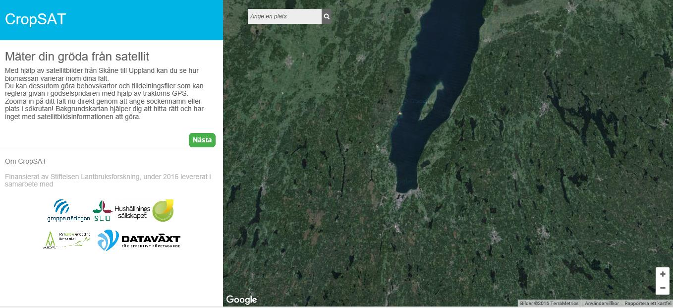 Lantbruksprocessen Bildanalys (ex: Cropsat) GPS-styrning Administrativa stöd kopplat till myndighetsinformation Teknik för snabb